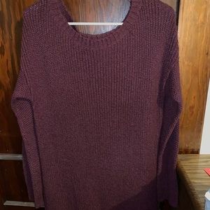 Maroon Knit Hollister sweater dress